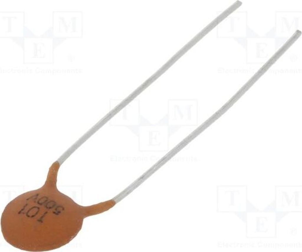 Kondensator: Keramik; 100pF; 500V; SL; ±10%; THT; 5mm CC-101/500 Keramikkondensatoren THT 500V