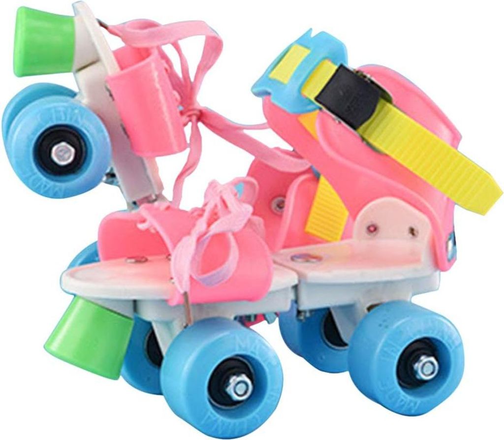 Doppelte Reihe 4 Räder Skateschuhe für Kinder - Größe Slalom gleitende Rollschuhe - Jungen und Mädchen