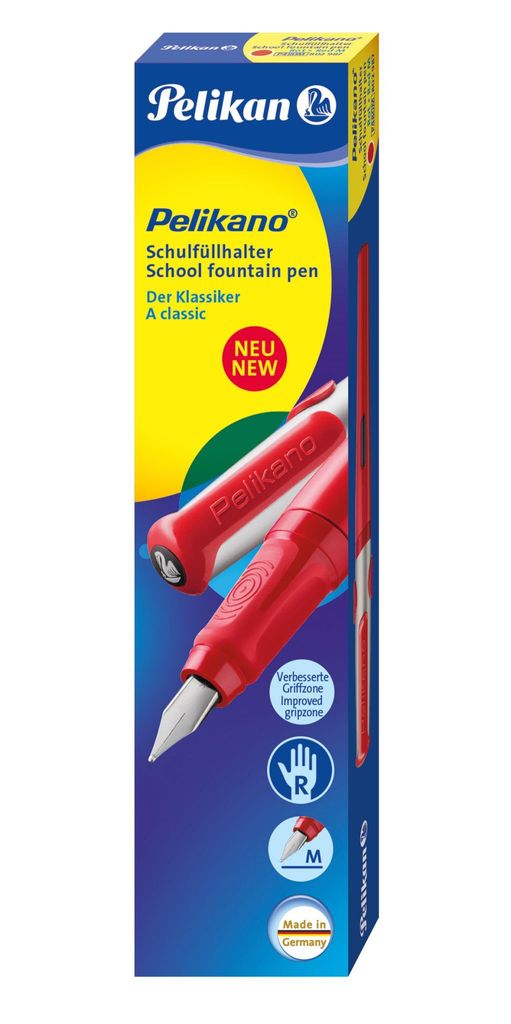 Pelikan Pelikano P480, Rot, Kartuschenfüllsystem, Box, 1 Produktbild 