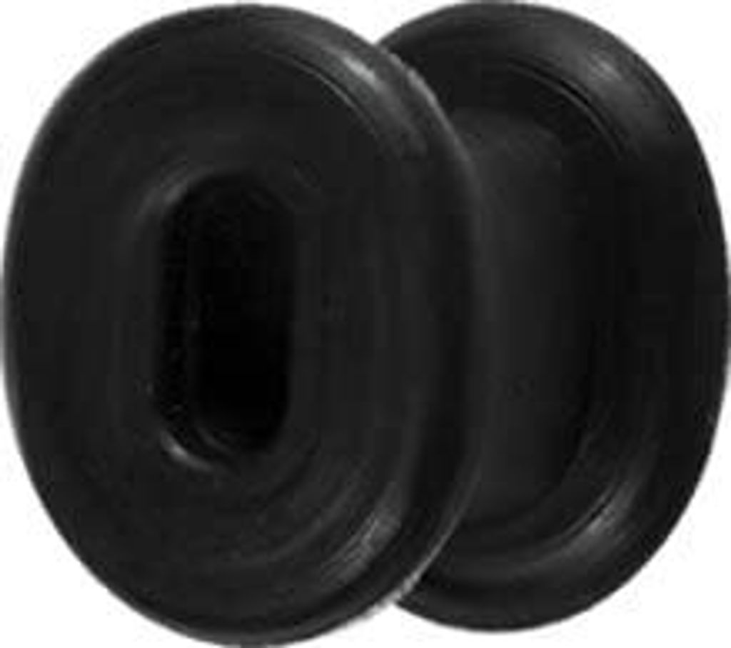 Ohr Flesh Flared Silikon Schwarz Tunnel Piercing Oval - VFTFO.6mm