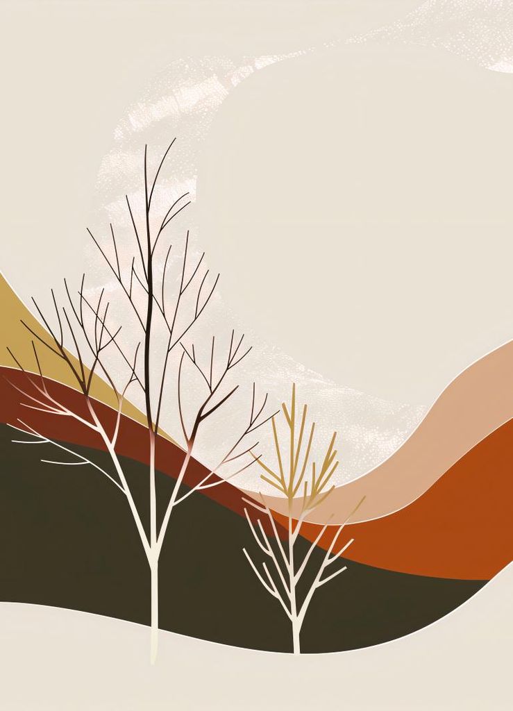 Plakat 13x18cm Wüste sieht