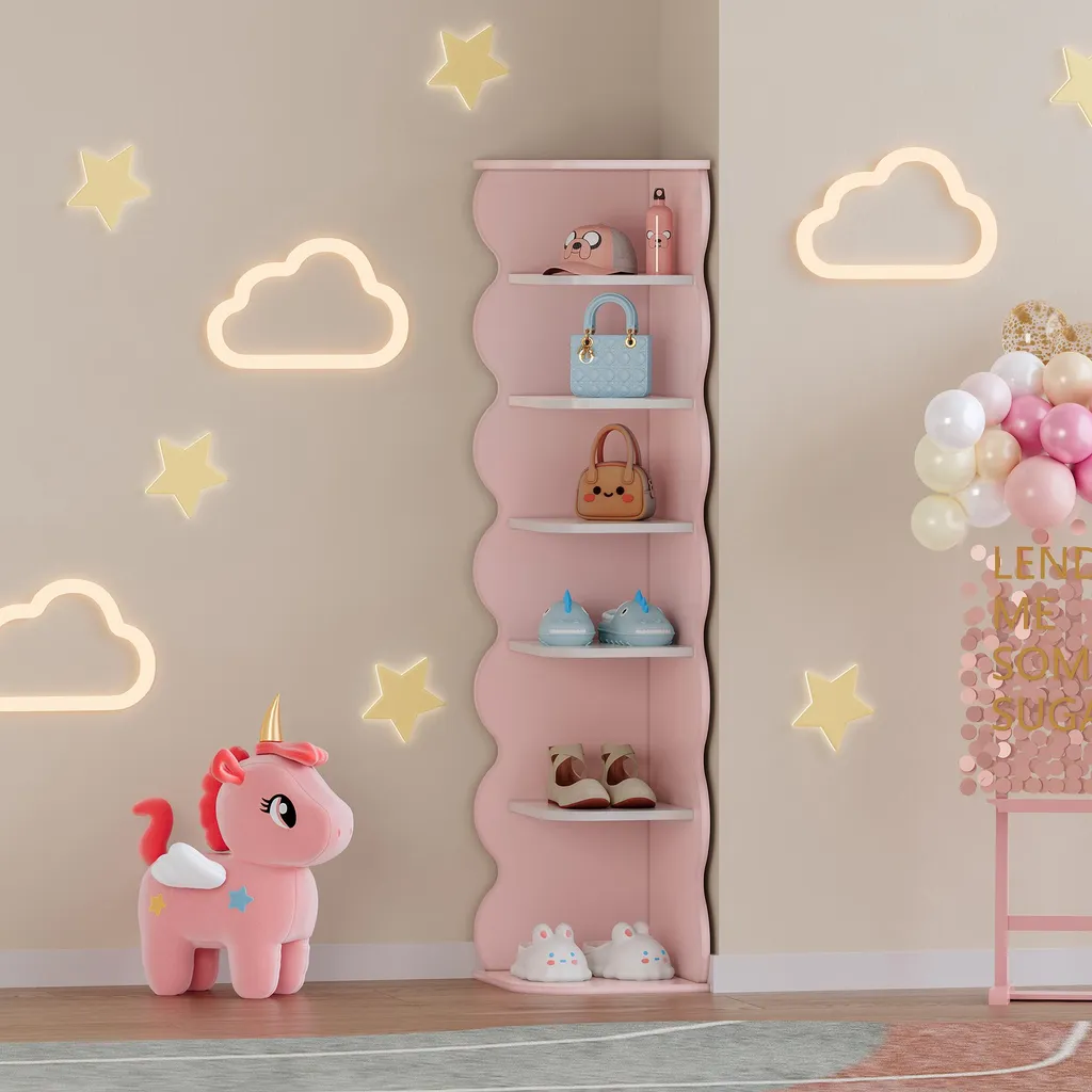 Étagère d'angle Vestnes : Solution gain de place chambre enfant MDF - 3