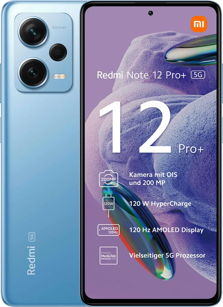 Smartphone Xiaomi Redmi Note 12 Pro+ 5G 256Go idéal pour photos et vidéos