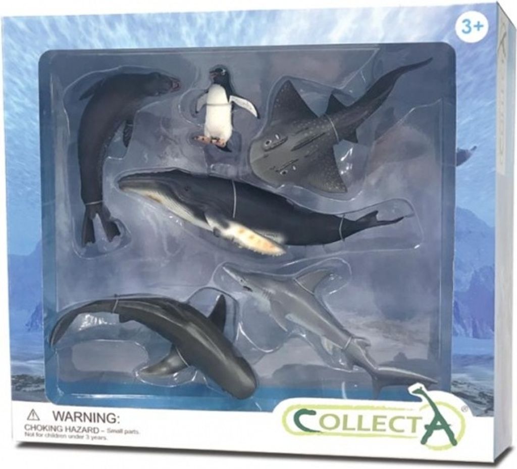 Set mit 6 Meereslebewesen-Figuren – Collecta