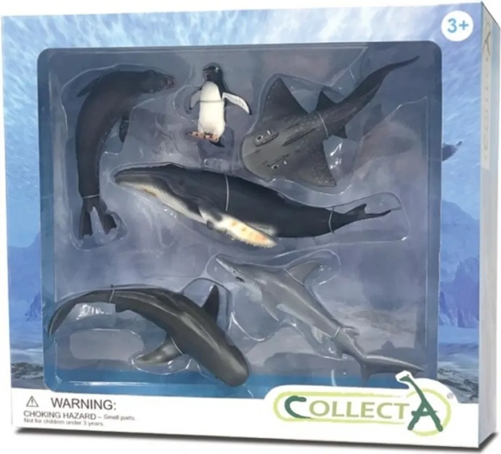 Figurines Animaux Marins Sada Collecta - Lot de 6 Jouets Éducatifs Mer