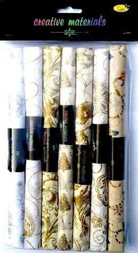 Bedrucktes Satin-Seidenpapier 25x37cm 7Stk