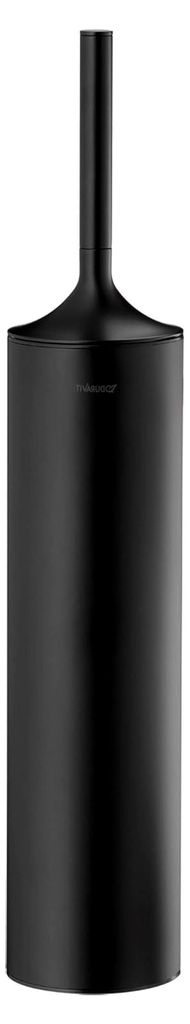 Bürstengarnitur Starck T, WC-Bürstenhalter stehend, Toilettenbürste ohne Bohren, Schwarz Matt