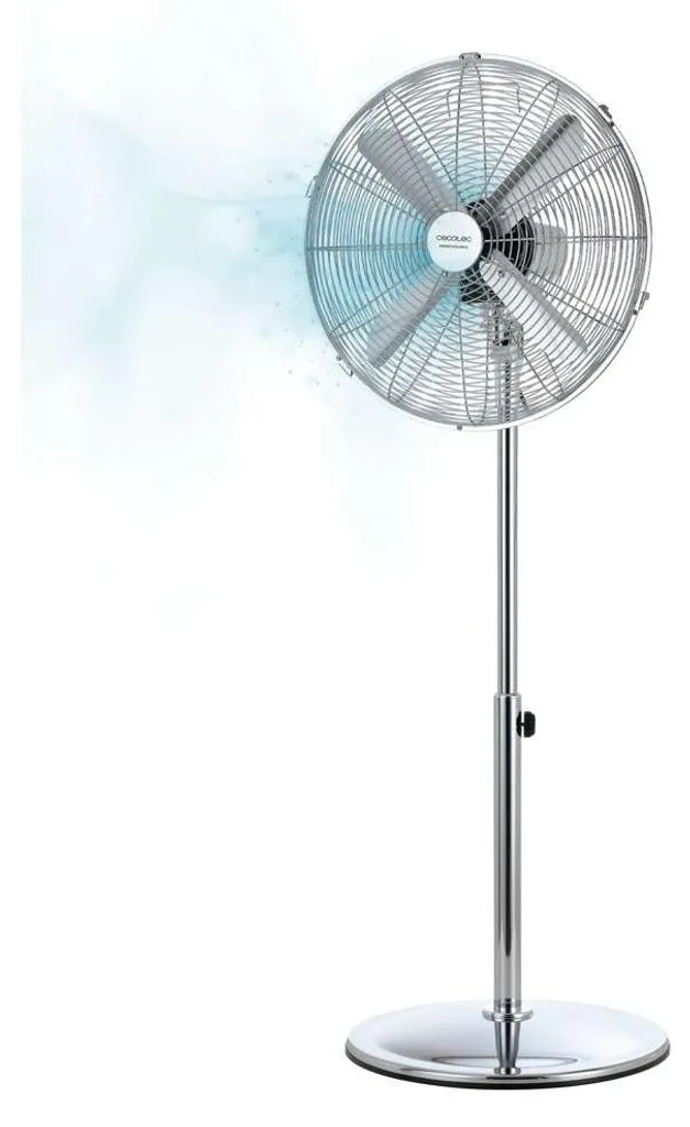 Cecotec EnergySilence 620 Retrostyle Chrome - Ventilateur de Table Inox