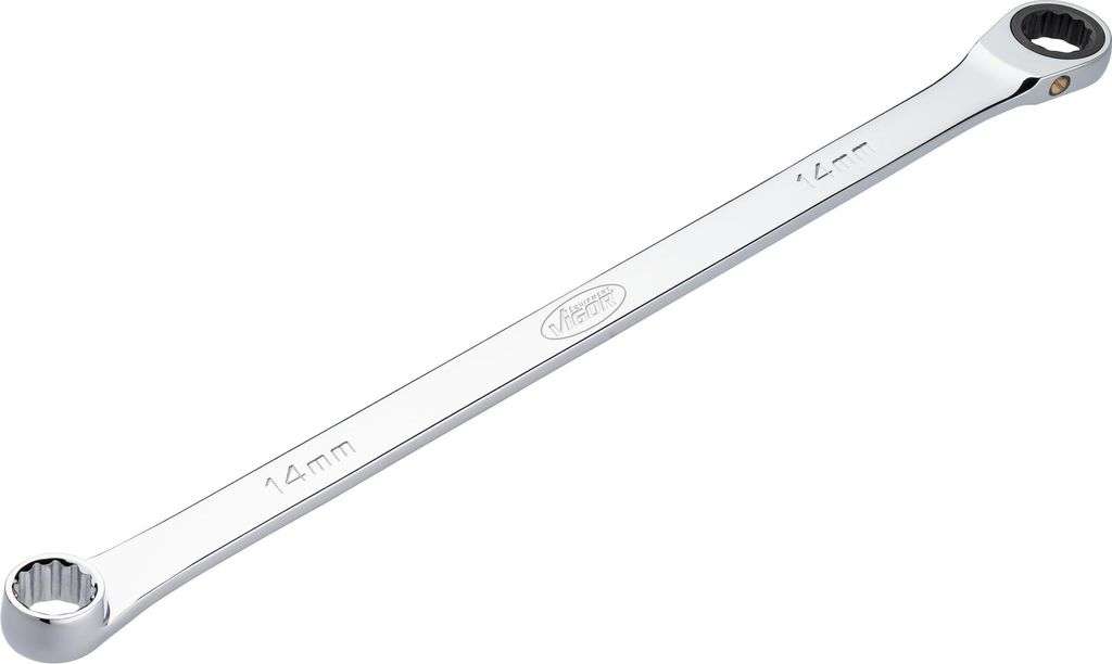 VIGOR Ratschen-Ringschlüssel extra lang V7031-14 SW 14 mm