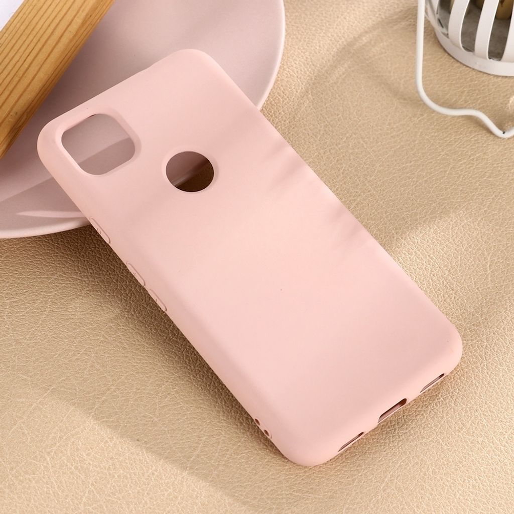 Mobigear Rubber Touch Google Pixel 4a Silikon Hülle Backcover - Pink