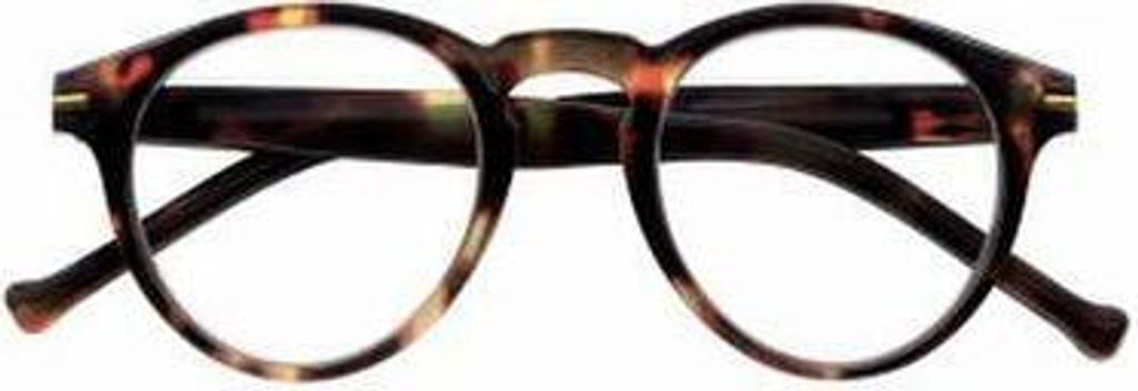 Lesebrille FRANKIE, havanna dunkel, +3.00 dpt mit Etui