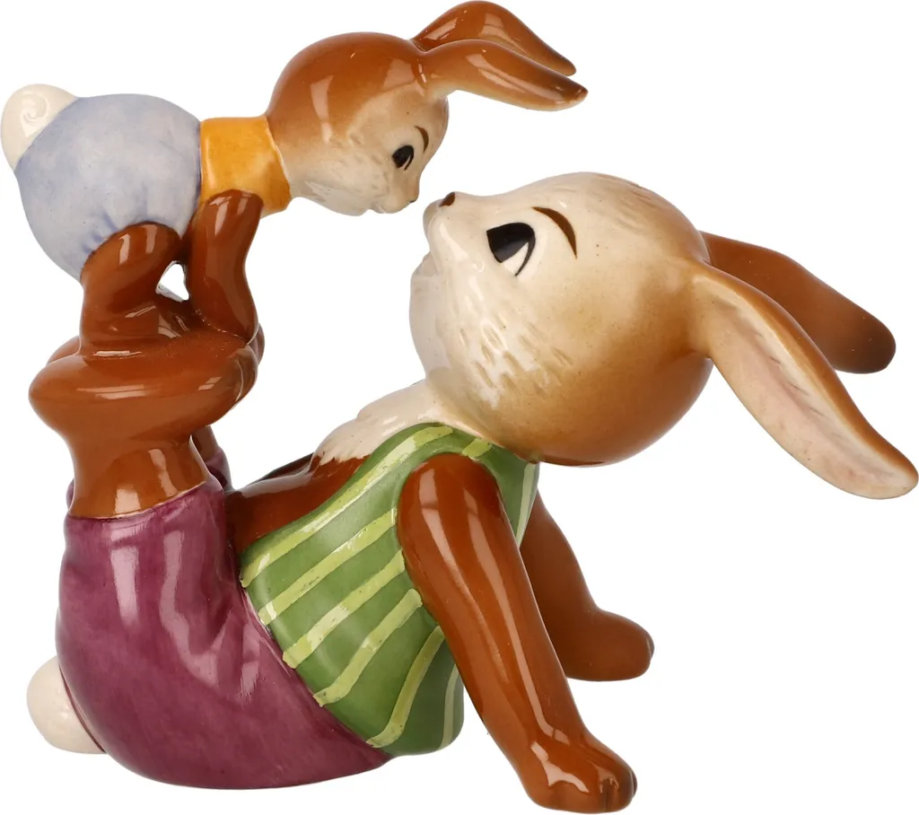Figurine Lapin de Pâques Frechdachs Goebel en Grès pour Décoration