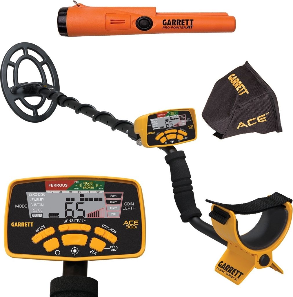 Garrett ACE 300i Metalldetektor + Garrett Pro Pointer AT
