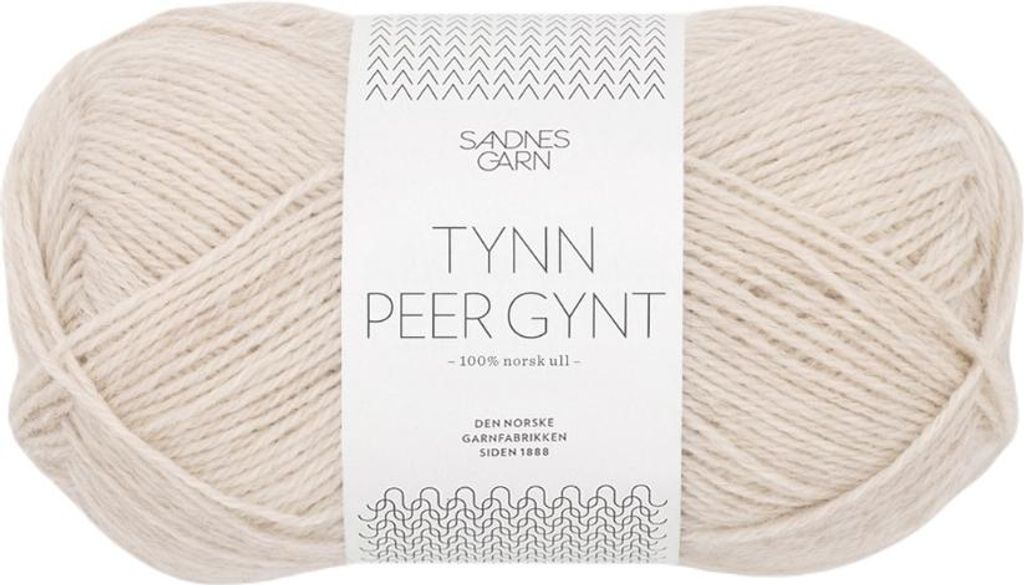 Sandnes Tynn Peer Gynt 50g - Norwegische Wolle 2641 natur Produktbild 