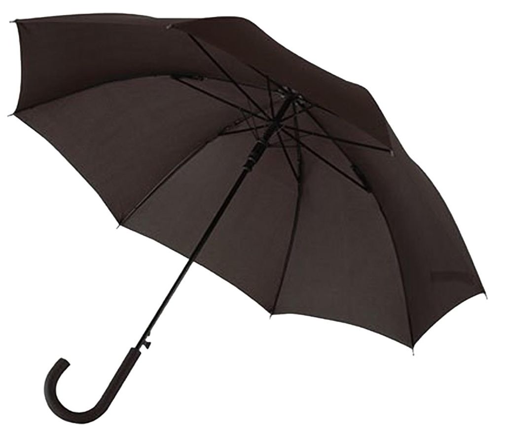 L-Merch - winddicht Automatisch Stockschirm LT5554 (86 cm x 103 cm) (Schwarz)