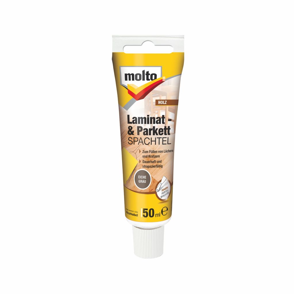Molto Laminat- & Parkettspachtel Eiche Grau 50 ml Holzreparatur