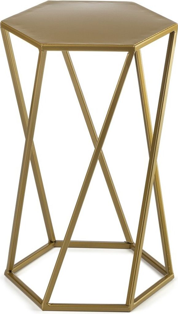 Howhomely Kvetinová stolička kovová zlatá 40 cm - stojan na Obrázok produktu 