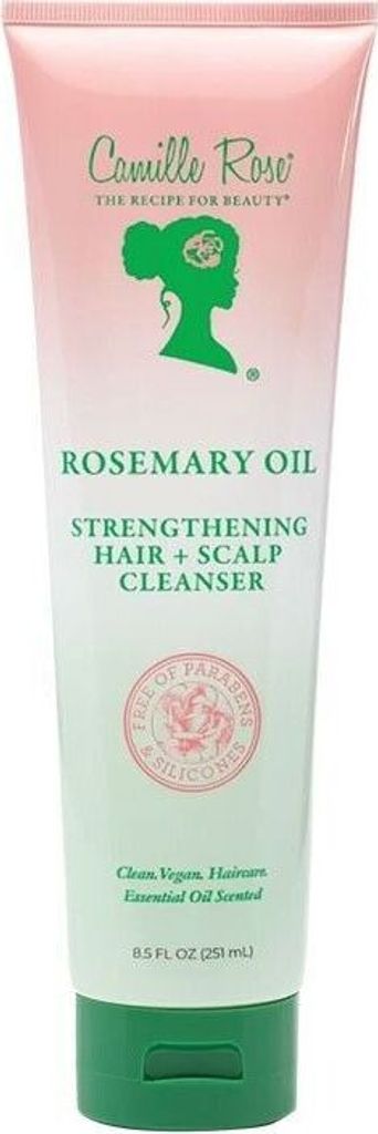 Camille Rose Rosemary Oil Hair and Scalp Cleanser with Castor Oil, Peppermint and Rosemary Essential Oils 8.5 fl oz