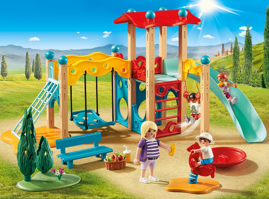 Playmobil Family Fun 9423 Großer Spielplatz Spiel Spielzeug Spielset Ab 4 Jahren 