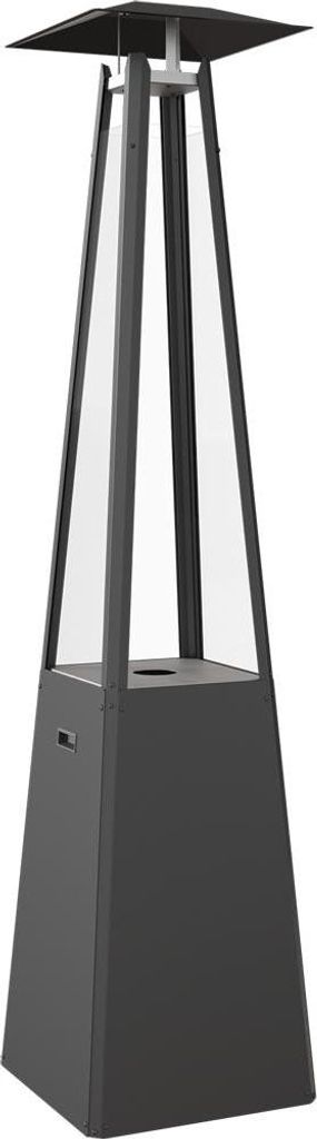 Gasheizstrahler Umbrella Stahl schwarz 12kW Set