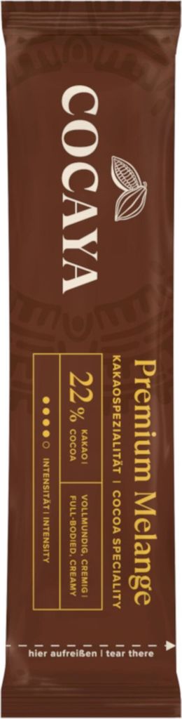 COCAYA Premium Melange Kakaospezialität Portionssticks, Produktbild 