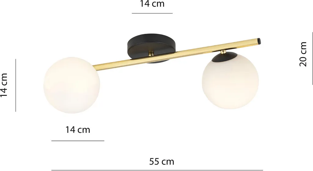 Plafonnier SPLENDI 1248/2 - Solution Éclairage Doux pour Plafond Bas - 3