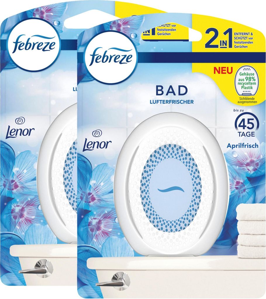 Febreze Bad Lufterfrischer Aprilfrisch - Raumduft (2er Pack)