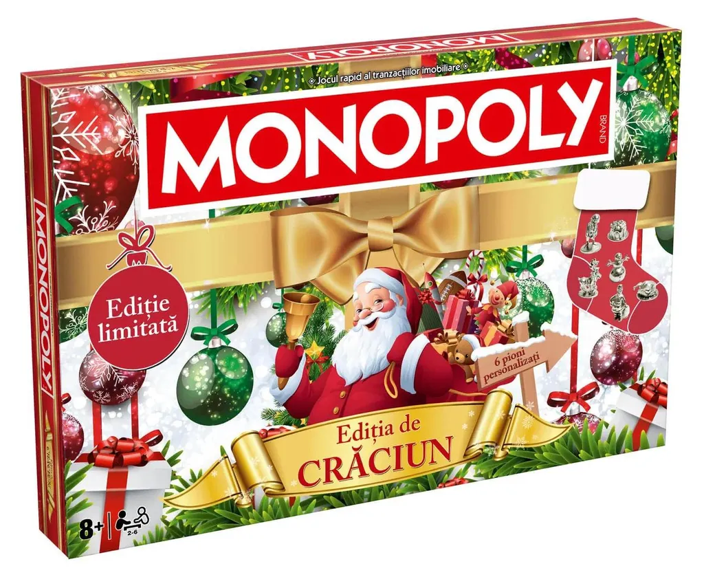 Jeu de société Monopoly Noël RO - Édition collector spéciale fête de Noël