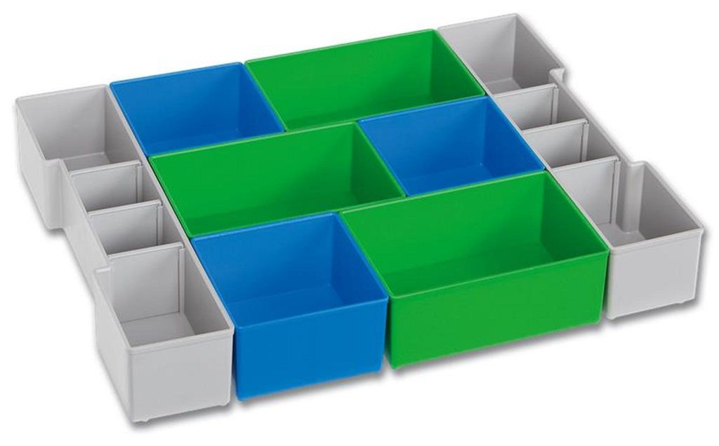 Einteilungsset L-BOXX CD3 LB 102 B378xT313xH65mm blau/grün/grau