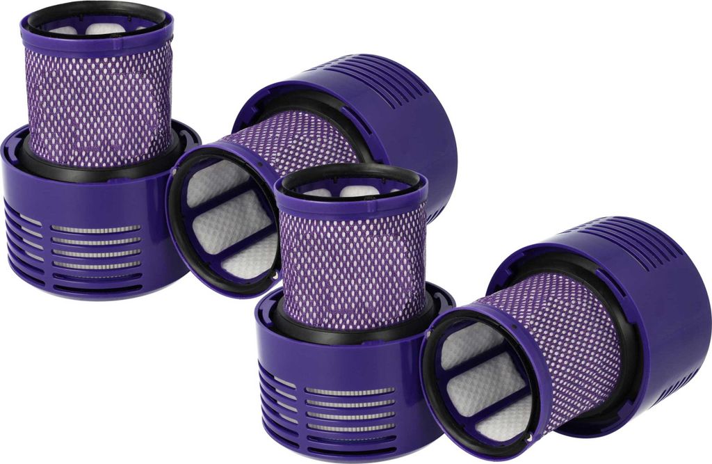 vhbw 4x Staubsaugerfilter kompatibel mit Dyson Cyclone SV12 Animal, SV12 Absolute, V10 Animal, V10 Absolute Staubsauger - HEPA-Filter Lila
