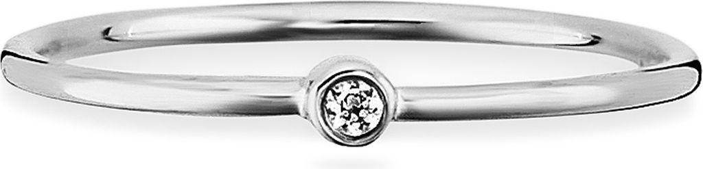 cai Ring 925/- Sterling Silber weiß 058 (18,5) Zirkonia weiß 360273653R