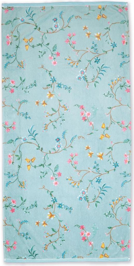 Pip Studio Les Fleurs Badetuch Farbe Blau Größe 70x140cm