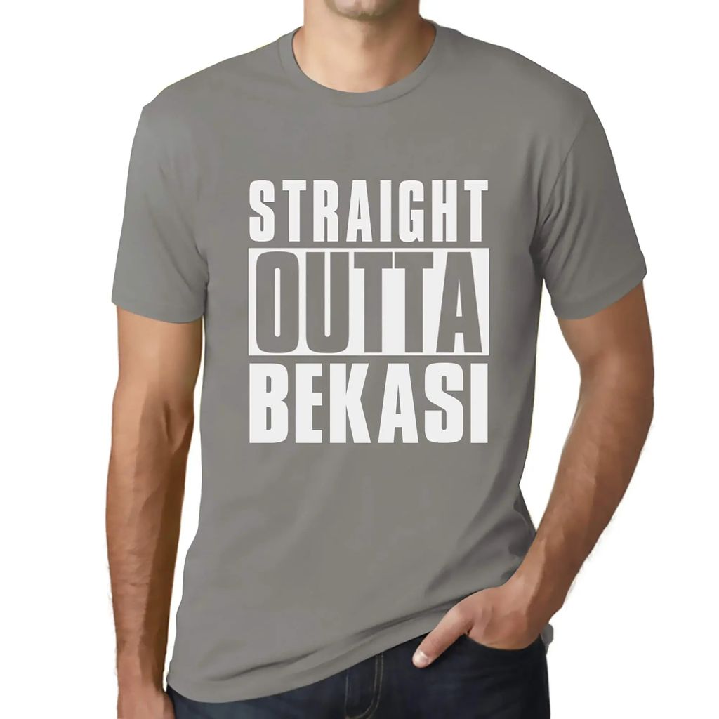 Herren Grafik T-Shirt Direkt aus Bekasi – Straight Outta Bekasi – Öko-Verantwortlich Vintage Jahrgang Kurzarm Lustige Druck Geburtstag Geschen...