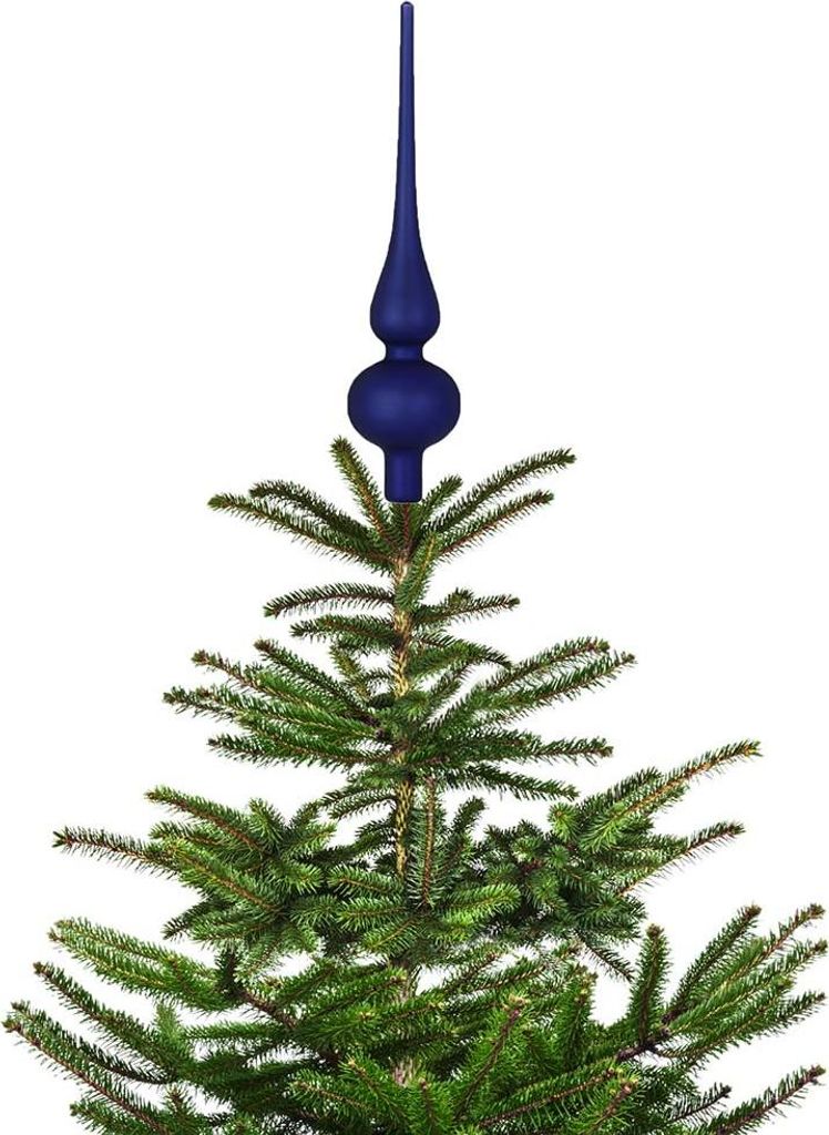 Christbaumspitze 26cm Midnight Blue Mitternacht matt Produktbild 