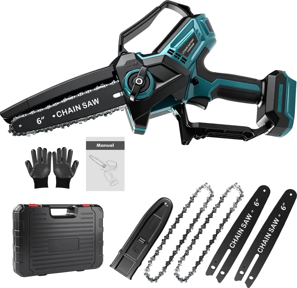 Tronçonneuse électrique sans balais 6 pouces pour batterie Makita 18V