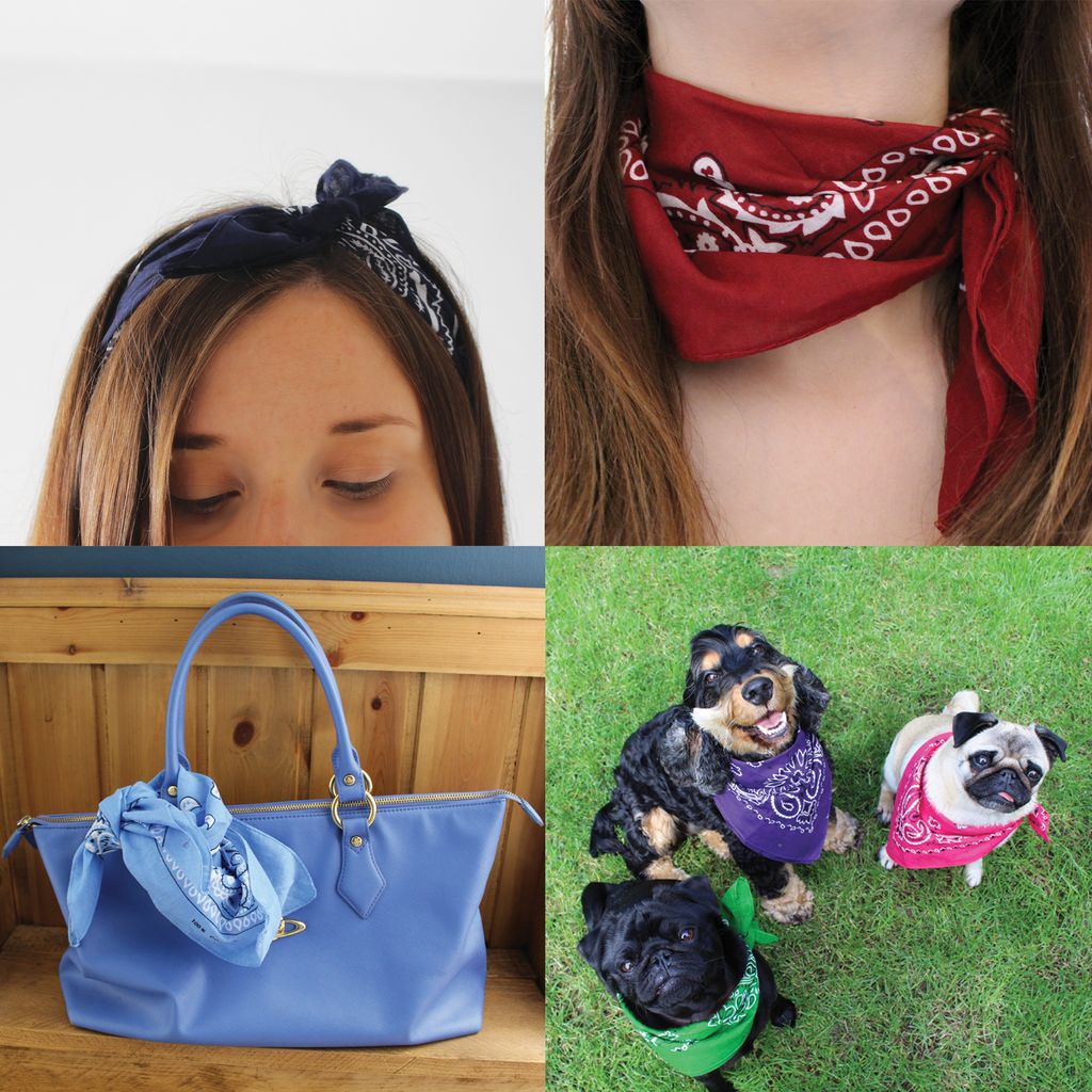 Kurtzy Baumwolle Bandana Set (12er Pack) - Multifunktionale Produktbild 12