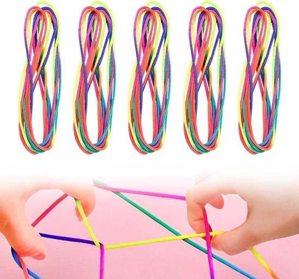 Regenbogen Fadenspiel für Kinder