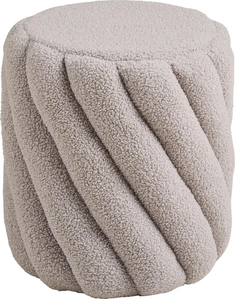 Pouf Freja Ø38 cm grigio.
