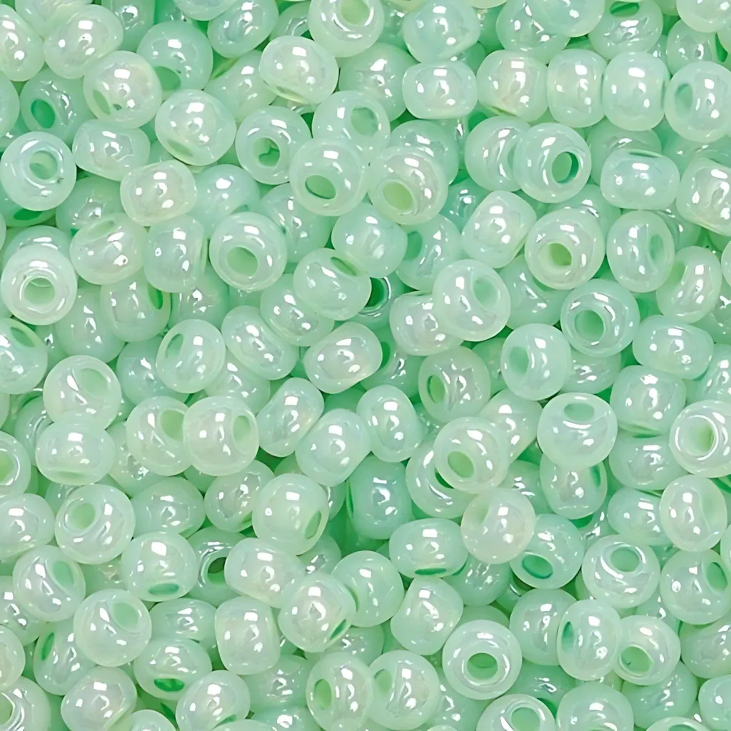 Perles de rocailles en verre de Bohème 2,5 mm Jade pour Bijoux DIY
