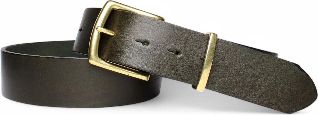 FRONHOFER Best Patina hochwertiger 4 cm Herrengürtel echt Messingschnalle 19047