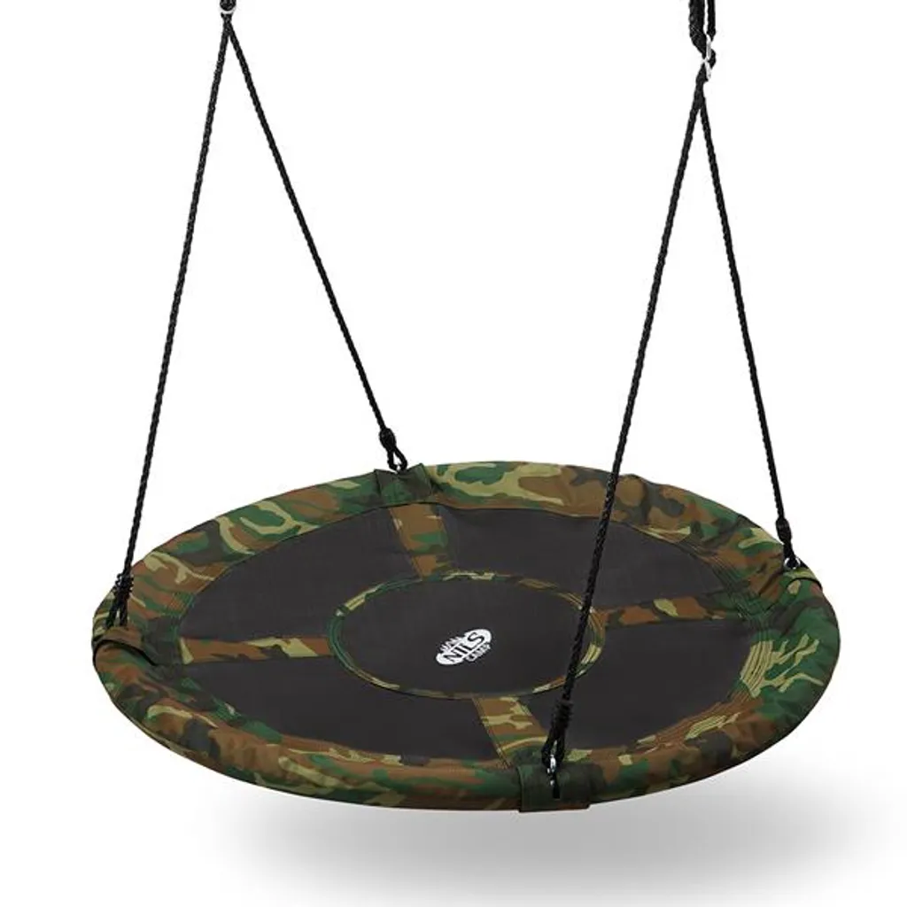Balançoire Nid Robuste 100cm Camouflage NB5032 avec Cordes Réglables