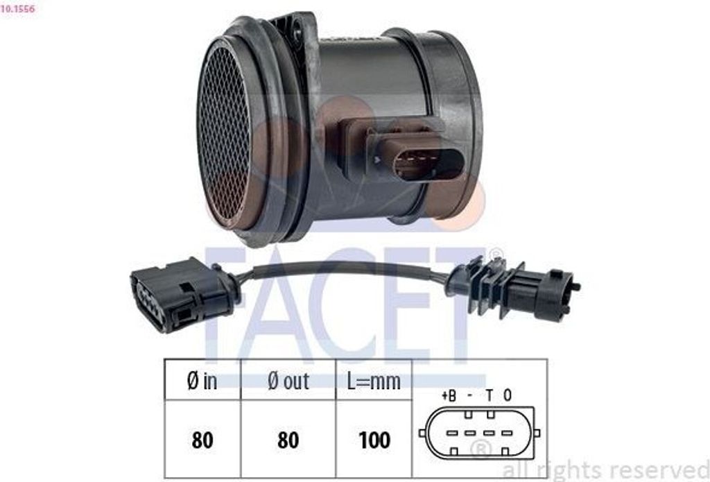 FACET 10.1556 Luftmassenmesser LMM für VOLVO V70 II (285) Luftmengenmesser