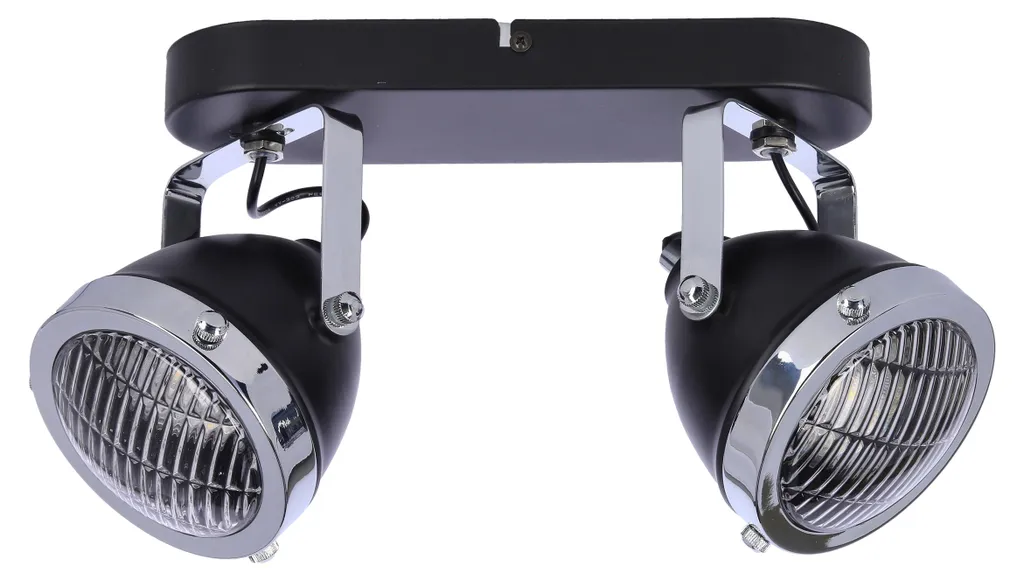 Éclairage zones sombres spot CRAZY noir 2xGU10 15W pour plafonds et murs