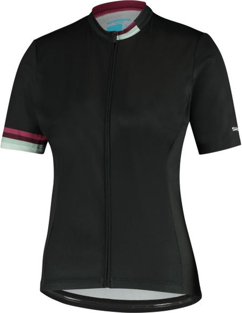 Shimano W's MIZUKI Short Sleeve Jersey, Black