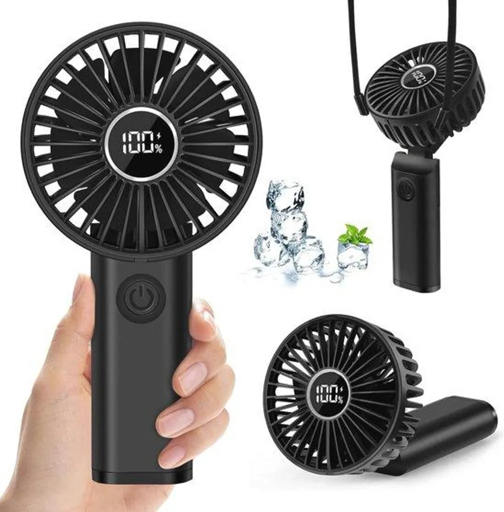 Petit ventilateur de voyage USB-C 3600 mAh idéal pour les vacances