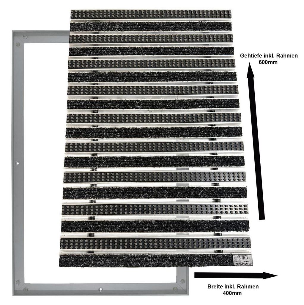 Emco Eingangsmatte DIPLOMAT + Rahmen 25mm | 40x60cm [BxL] | Produktbild 