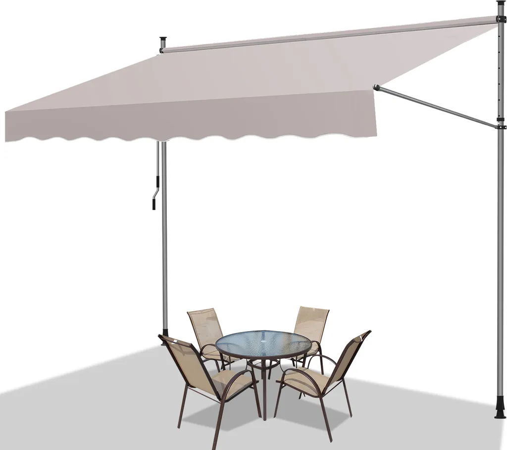 Tenda da Sole TolleTour Beige 2,5m: Il Balcone Perfetto per la Tua Famiglia