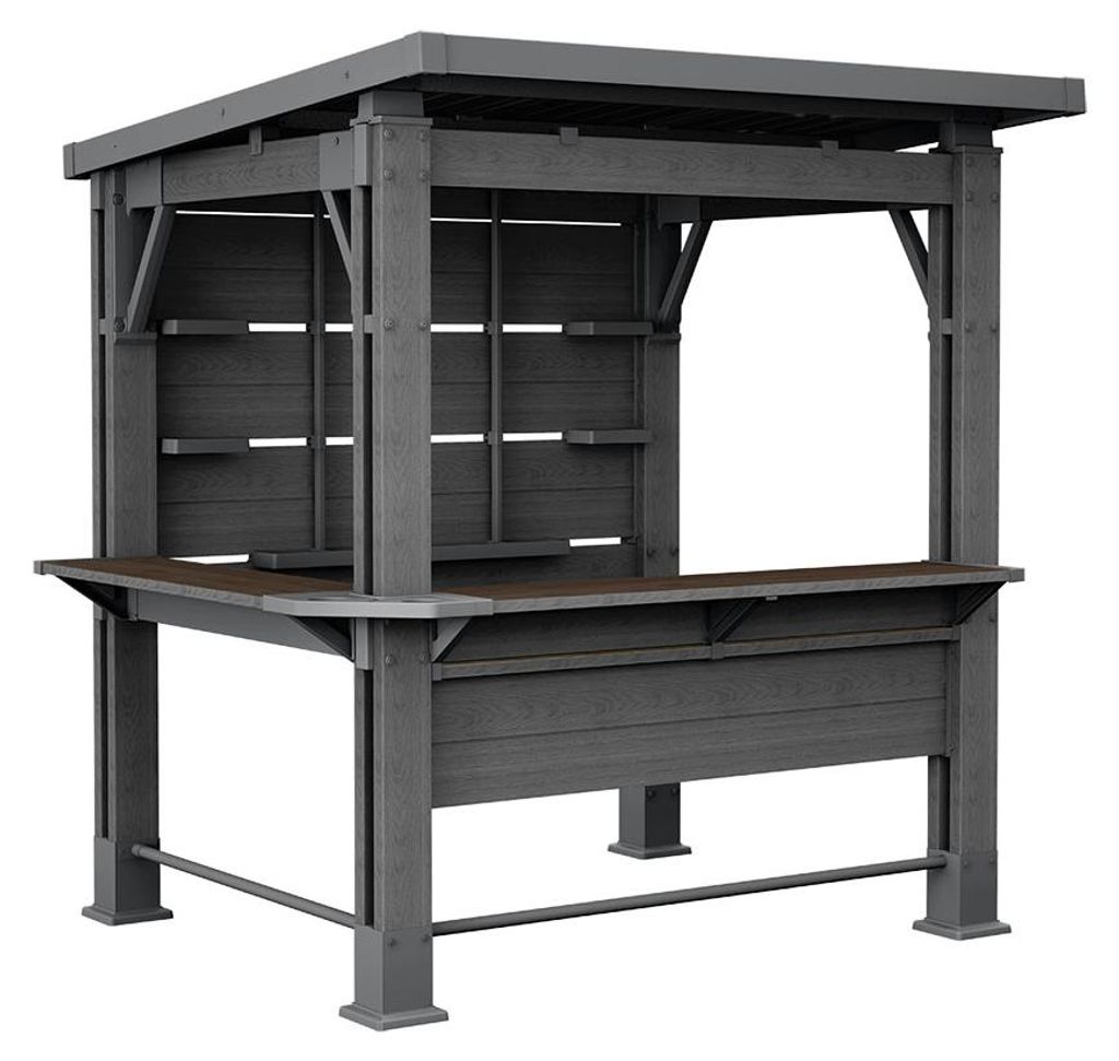 Keter Bar Gazebo Gartenpavillon mit integriertem Bartresen, Produktbild 