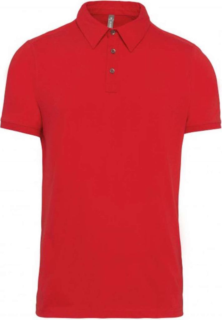 Kariban Herren Polo-Shirt Polohemd Poloshirt Polo Arbeit Freizeit Hemd, Größe:3XL, Farbe:Rot