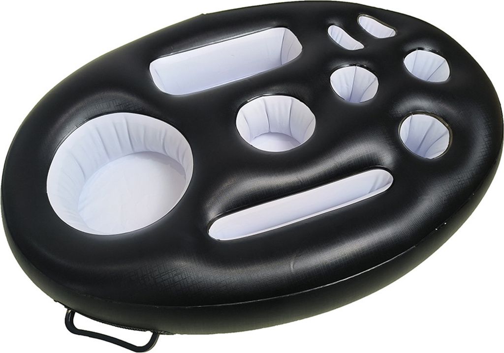 Aufblasbarer Getränkehalter,PVC Schwimmender Bierhalter,Tragbar Pool Tablett,Schwimmendes Tablett für Pool Party